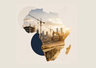 Illustration de chantier et développement urbain en Afrique