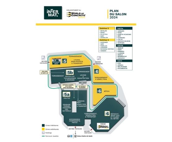 Intermat - plan salon 2024 - FR