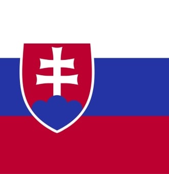 Intermat 2024 drapeau de la Slovaquie taille carrée